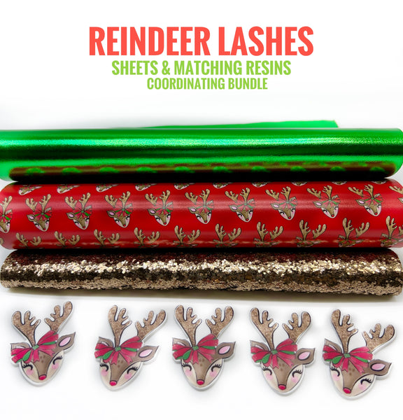 Reindeer Lashes - Sheets & Matching Resins, Co-ordinating Bundle