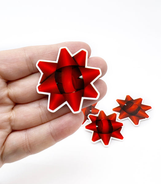 Red Gift Bow - Printed Planar Resins