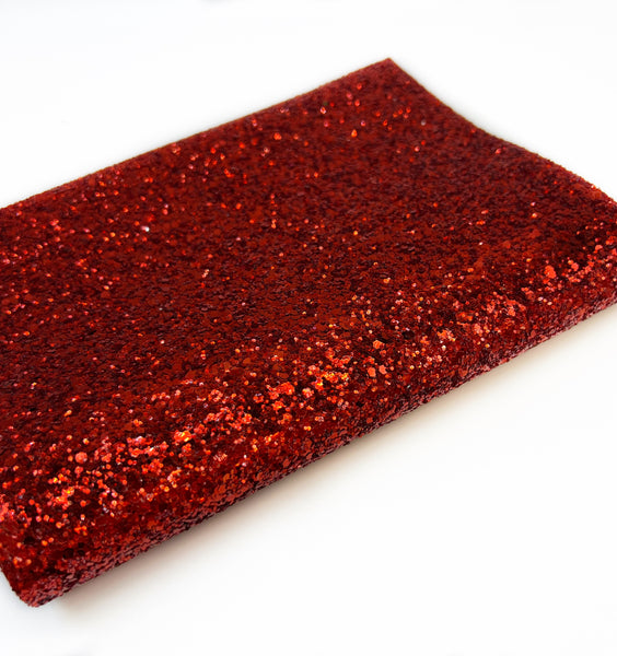 Red Luxe Chunky Glitter (Felt backed)