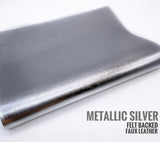 Metallic Smooth Faux Leather