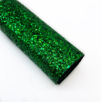 Emerald Green Luxe Chunky Glitter Roll (Felt backed)