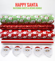 Happy Santa - Sheets & Matching Resins, Co-ordinating Bundle