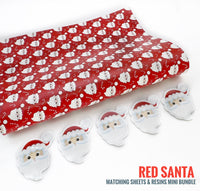 Red Santa - Sheet & Matching Planar Resins, Mini Bundle