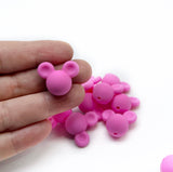 Silicone Beads - Mickey FOCALS 2pcs