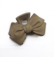 Bowknot Shaped Claw Clips - Neutrals 2pcs