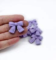 Bow Shape Resin Embellishment Flatbacks - 5pcs