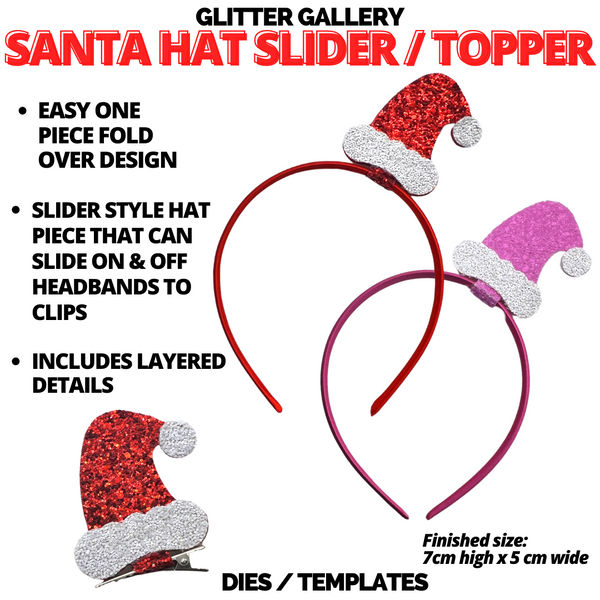 Santa Hat Slider / Topper DIE