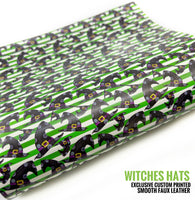 Witches Hats - Exclusive Custom Printed Smooth Faux Leather