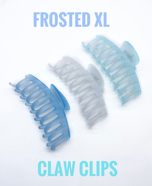 Frosted XL claw clips - 2pcs