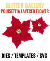 Poinsettia Layered Flower Die