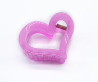 Jelly Heart shaped claw clips - 2pcs