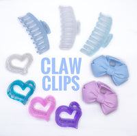 Frosted XL claw clips - 2pcs