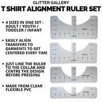 T Shirt Alignment Ruler Set