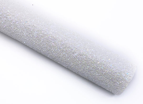 White Luxe Chunky Glitter Roll