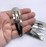 Silver XL Snap Clips 8cm